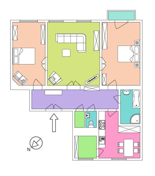 Large And Modern Apartment In The Heart Of Praha Eksteriør bilde